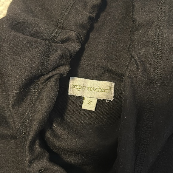 Simply Southern Black High-Neck Sweatshirt - Picture 4 of 4